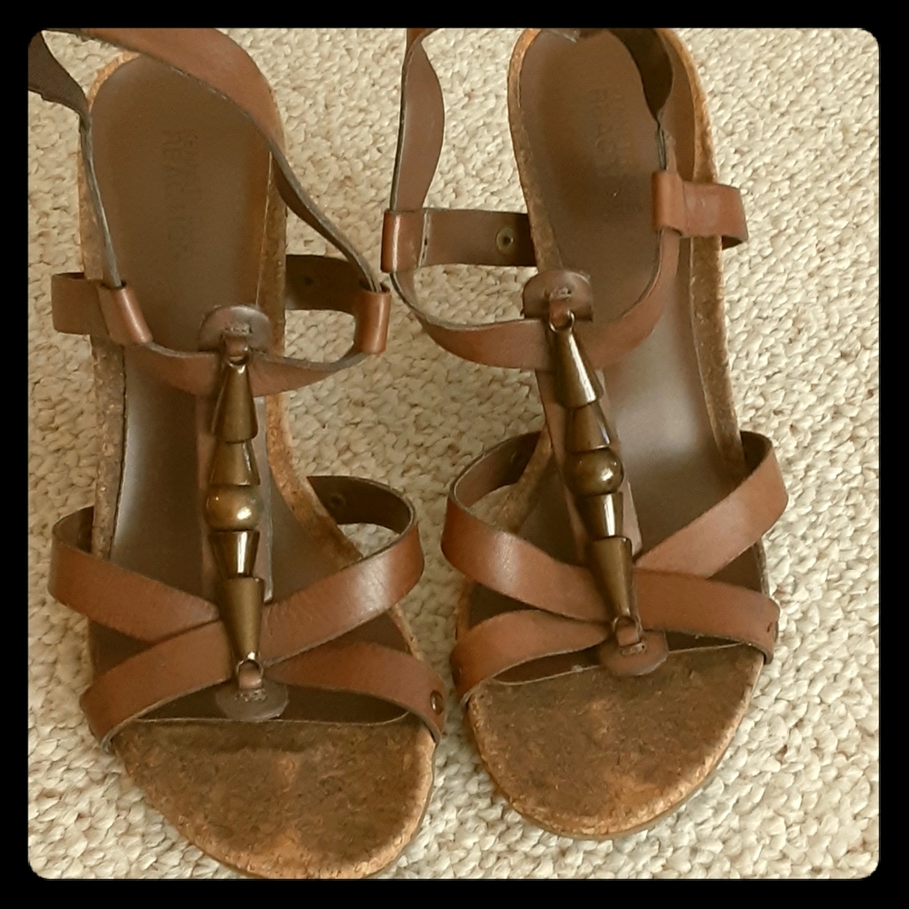Kenneth Cole reaction beaded heels sandles